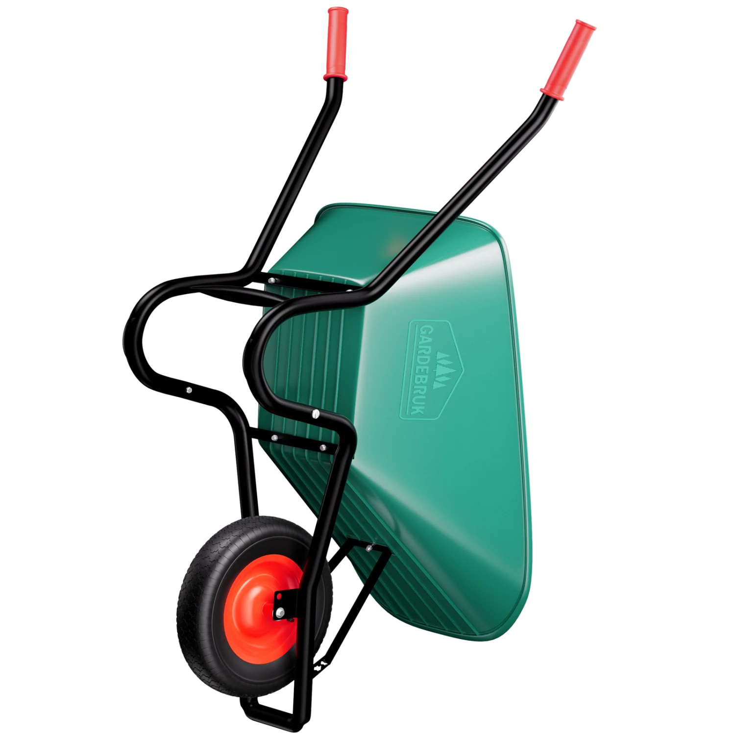 Schubkarre Kunststoff 100l Luftbereifung ø40cm 5 Schubkarre Kunststoff 100l Luftbereifung ø40cm – Bild 3