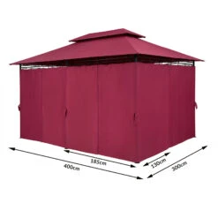 Pavillon Topas Bordeauxviolett 3x4m UV-Schutz 50+ 17 Pavillon Topas Bordeauxviolett 3x4m UV-Schutz 50+ -Gartenmöbel Geschäft 4cea8b717a41cc19b40d49db08d594fa de 994679d 1 1