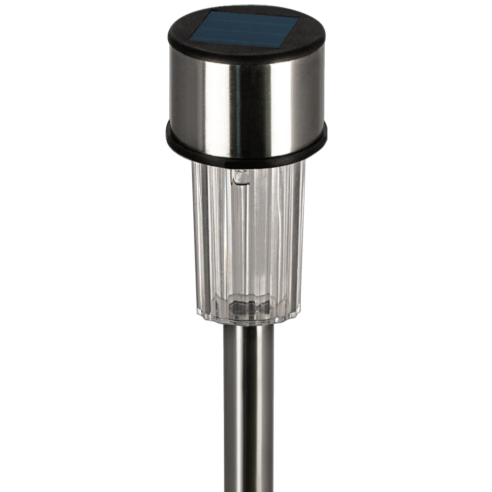 LED Solarleuchte 24er-Set Edelstahl 36,5cm 10 LED Solarleuchte 24er-Set Edelstahl 36,5cm – Bild 8
