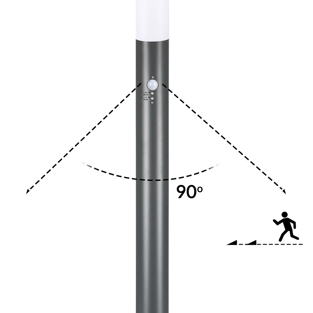 Wegeleuchte Ivy Edelstahl Anthrazit Mit Sensor 6 Wegeleuchte Ivy Edelstahl Anthrazit Mit Sensor – Bild 4