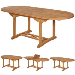 Gartentisch Bari Teakholz 150-200x90x75cm Erweiterbar -Gartenmöbel Geschäft 4fee9151ac6095730377d051339bed3d a de 109043g1 1