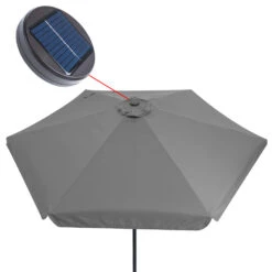 LED Solar Sonnenschirm Athen Anthrazit Ø330cm -Gartenmöbel Geschäft 516f7027fd45d37e7e10e5d8e8b0c96d de 107007d 5