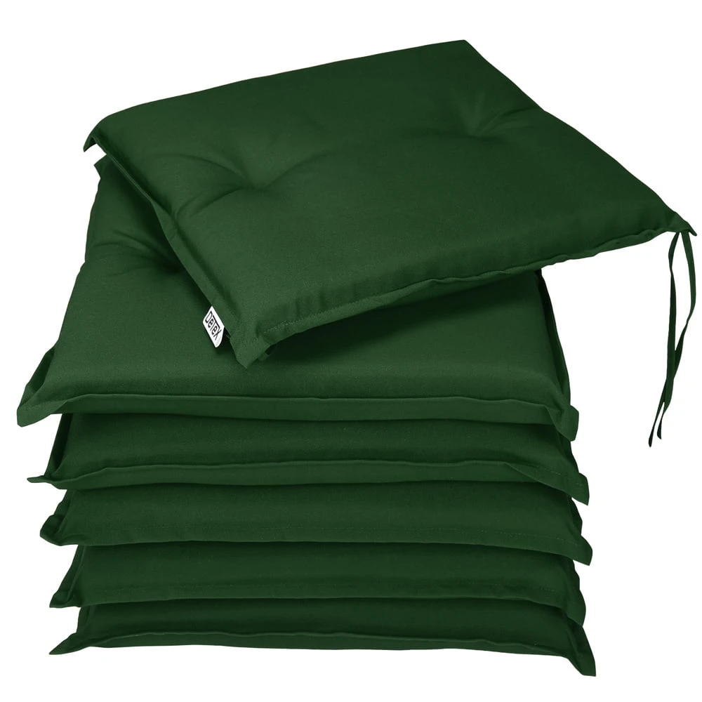 Sitzkissen 6er-Set Boston Grün 43x39x5cm 3 Sitzkissen 6er-Set Boston Grün 43x39x5cm