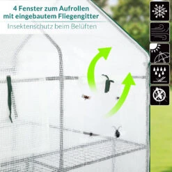 Foliengewächshaus 195x143x143cm 22 Foliengewächshaus 195x143x143cm -Gartenmöbel Geschäft 55ccbf47efe9b309525a47e72f89c282 de 108241d 13 1