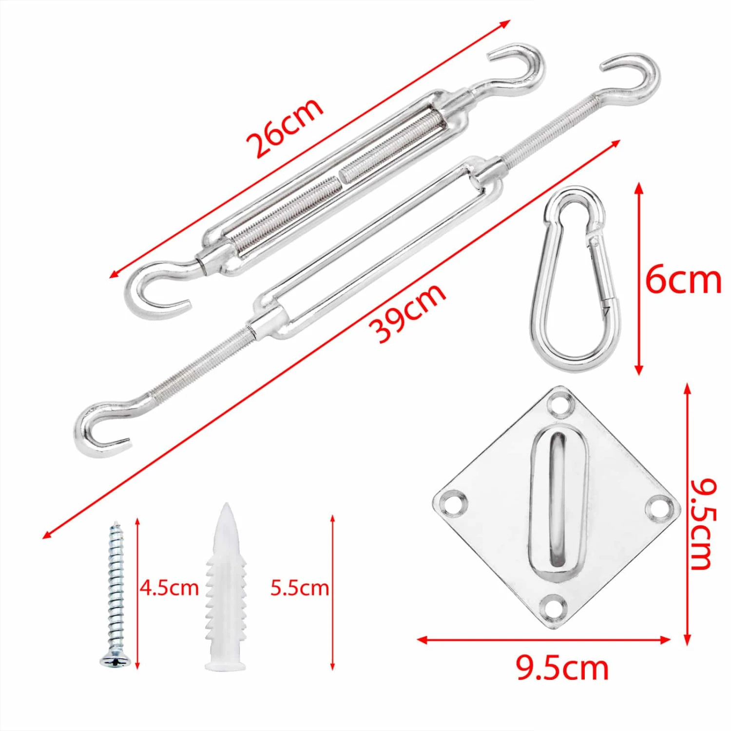 Sonnensegel Befestigungs Kit 7 Sonnensegel Befestigungs Kit – Bild 5