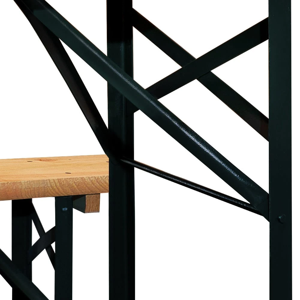 Bierzeltgarnitur 3-tlg. 170cm Klappbar 4 Bierzeltgarnitur 3-tlg. 170cm Klappbar – Bild 2