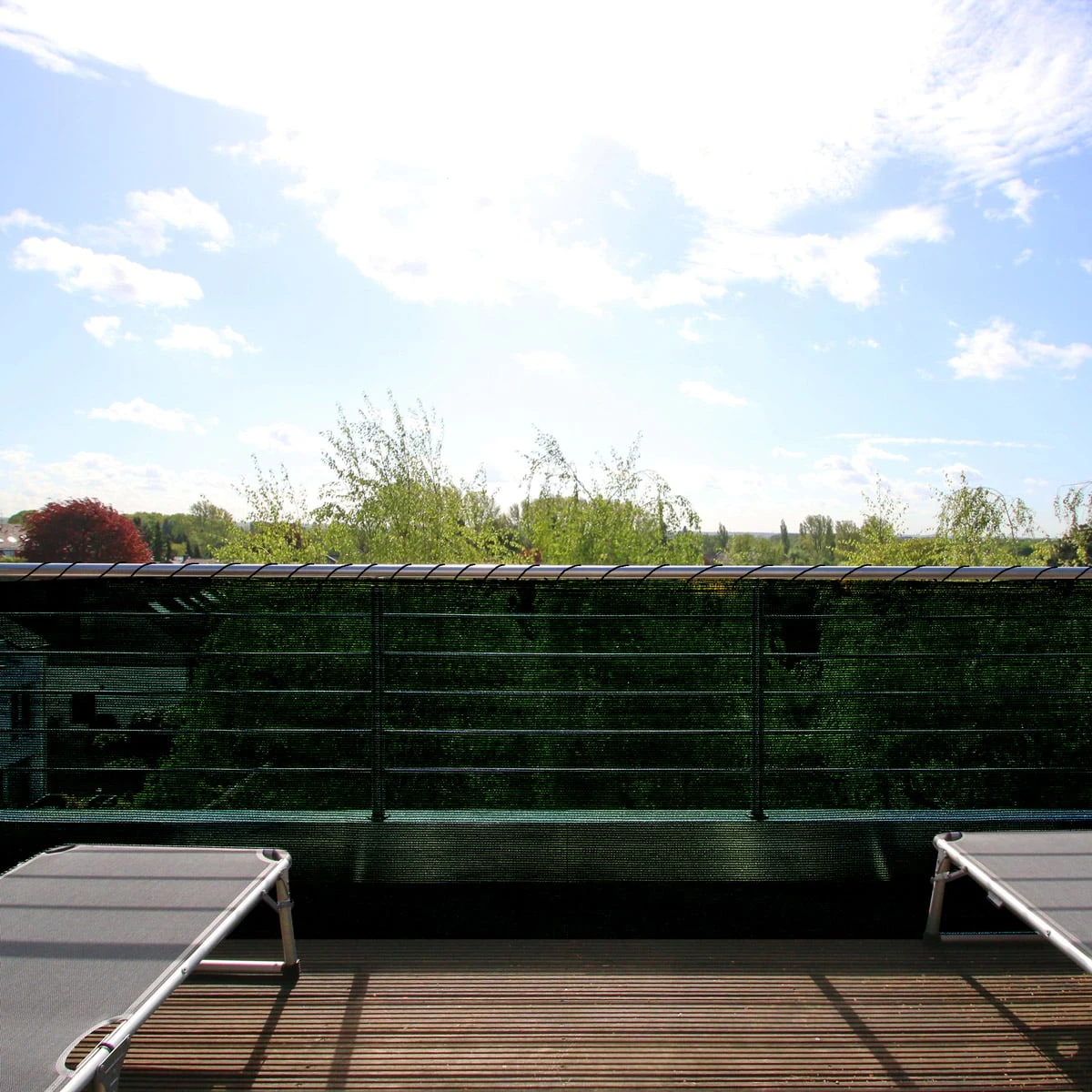 Balkonsichtschutz Dunkelgrün 1,4x10m 10 Balkonsichtschutz Dunkelgrün 1,4x10m – Bild 8