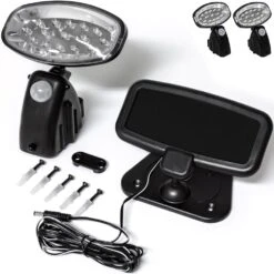 LED Solar-Wandlampe 2er-Set Bewegungsmelder