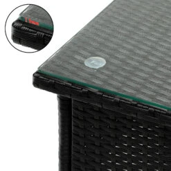 Polyrattan Beistelltisch Schwarz 50x50x45cm -Gartenmöbel Geschäft 576eb395f101ad15ff28ebdf1567ee17 de 102763d 11 1