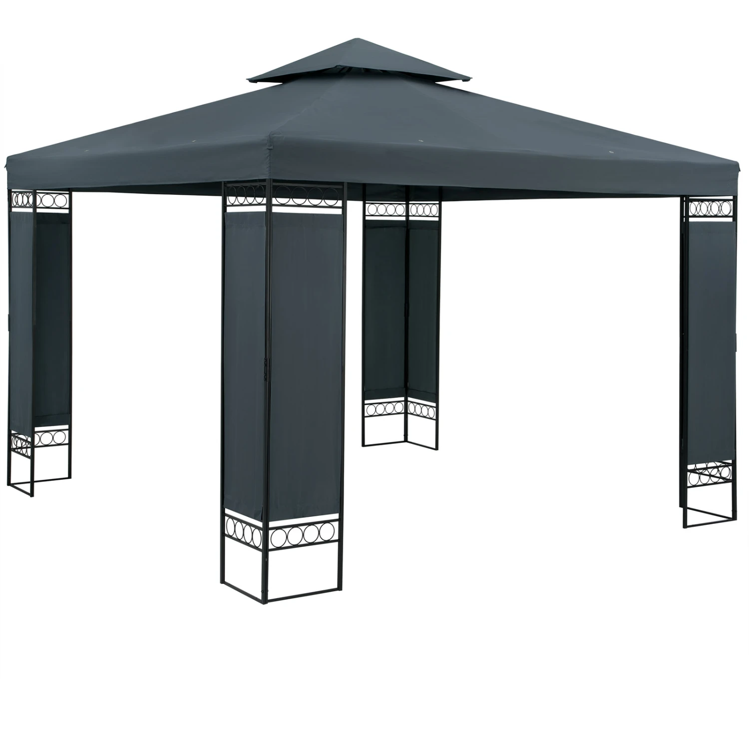 Pavillon Lorca Anthrazit 3x3m 3 Pavillon Lorca Anthrazit 3x3m