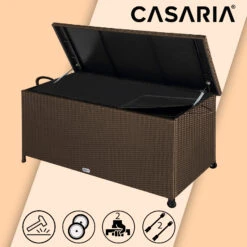 Polyrattan Auflagenbox Braun 122x56x61cm Rollen 23 Polyrattan Auflagenbox Braun 122x56x61cm Rollen -Gartenmöbel Geschäft 5f180116a3f9aa87bad3a596d303a8a0 de 103761d 20 1