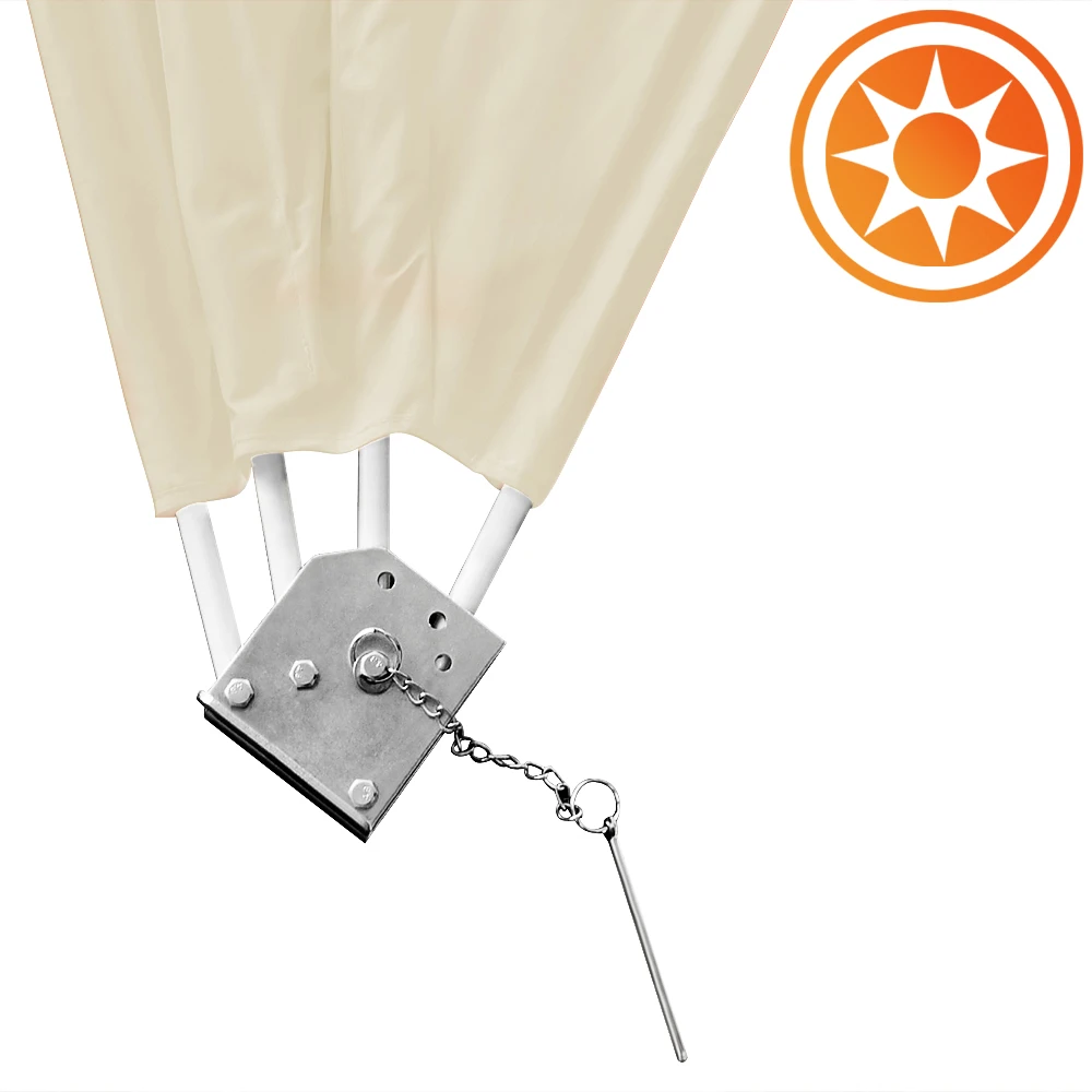 Balkonfächer Beige 140x140cm Klappbar 6 Balkonfächer Beige 140x140cm Klappbar – Bild 4