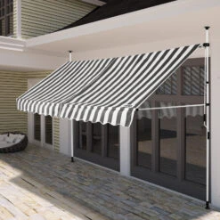 Klemmmarkise Weiß/Grau 350cm -Gartenmöbel Geschäft 61663c2d368f8e3b9801761df1703d45 de 881787d 4 1 1 1