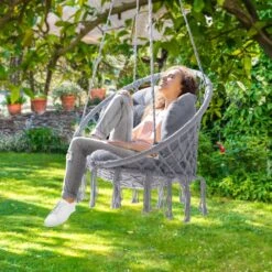 Hängesessel Hellgrau 80x60x140cm 15 Hängesessel Hellgrau 80x60x140cm -Gartenmöbel Geschäft 622853154c354e51ff8100a908b1575e de 109254d 18 1