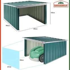 Mähroboter Garage Grün Metall 89x90x54cm 17 Mähroboter Garage Grün Metall 89x90x54cm -Gartenmöbel Geschäft 631be5625f4a58de57f9c0df292dba87 de 109177d 11 1