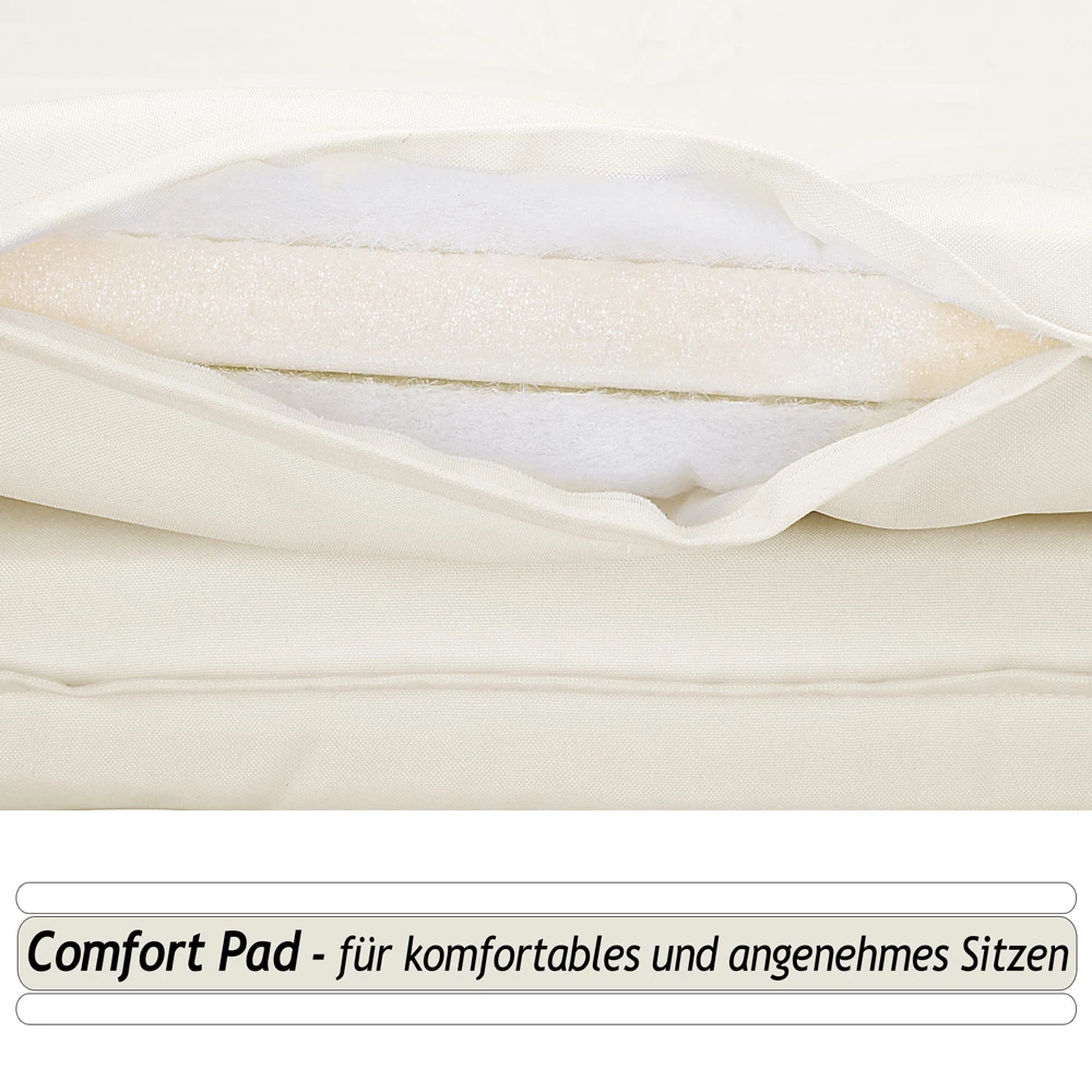 Sitzkissen 4er-Set Sydney Creme 6 Sitzkissen 4er-Set Sydney Creme – Bild 4