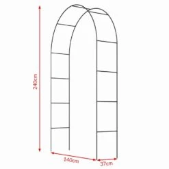 Rosenbogen 2er-Set Schwarz 240x37x140cm 11 Rosenbogen 2er-Set Schwarz 240x37x140cm -Gartenmöbel Geschäft 648dff43f475ad82e65318fa2d96f070 de 101492d 2 1