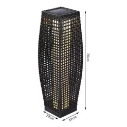LED Solarleuchte Polyrattan 70cm 12 LED Solarleuchte Polyrattan 70cm -Gartenmöbel Geschäft 64aa56c30dd6238927b796075a424a05 106939
