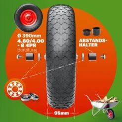 Schubkarrenrad Schwarz Luftbereift Inkl. Achse 18 Schubkarrenrad Schwarz Luftbereift Inkl. Achse -Gartenmöbel Geschäft 64fe2ebf7a97d305cf1060f343a131ec 06 101616 on dts amz high de 1