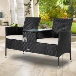 Polyrattan Kino Bank Schwarz 143x55x88cm 15 Polyrattan Kino Bank Schwarz 143x55x88cm -Gartenmöbel Geschäft 658b88a5ddd8836d9fd213e4fa26c1b4 de 106763d 11
