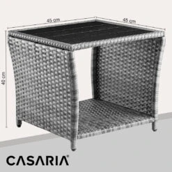 Polyrattan Beistelltisch Vedis Grau 45x45x40cm 17 Polyrattan Beistelltisch Vedis Grau 45x45x40cm -Gartenmöbel Geschäft 6745442a4b00bbf3d064c79acd2d21a9 de 109511d 01 1