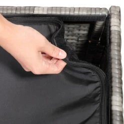 Polyrattan Auflagenbox Grau 75x75x70cm -Gartenmöbel Geschäft 67ffb9e03da24e0f2b3cc6b7586c1170 de 109153d 3 1