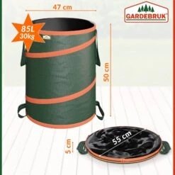 Popup Gartenabfallsack 3er-Set Grün Je 85 Liter -Gartenmöbel Geschäft 69af04c35ffc6b85e820353a363cacbd de 106900d 2 1
