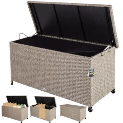 Polyrattan Auflagenbox Creme 122x56x61cm Rollen 26 Polyrattan Auflagenbox Creme 122x56x61cm Rollen -Gartenmöbel Geschäft 6a5ebb07729e23b62e089e2619721a91 a de 106707g