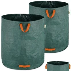 Gartenabfallsack 2er-Set Grün Je 500 Liter