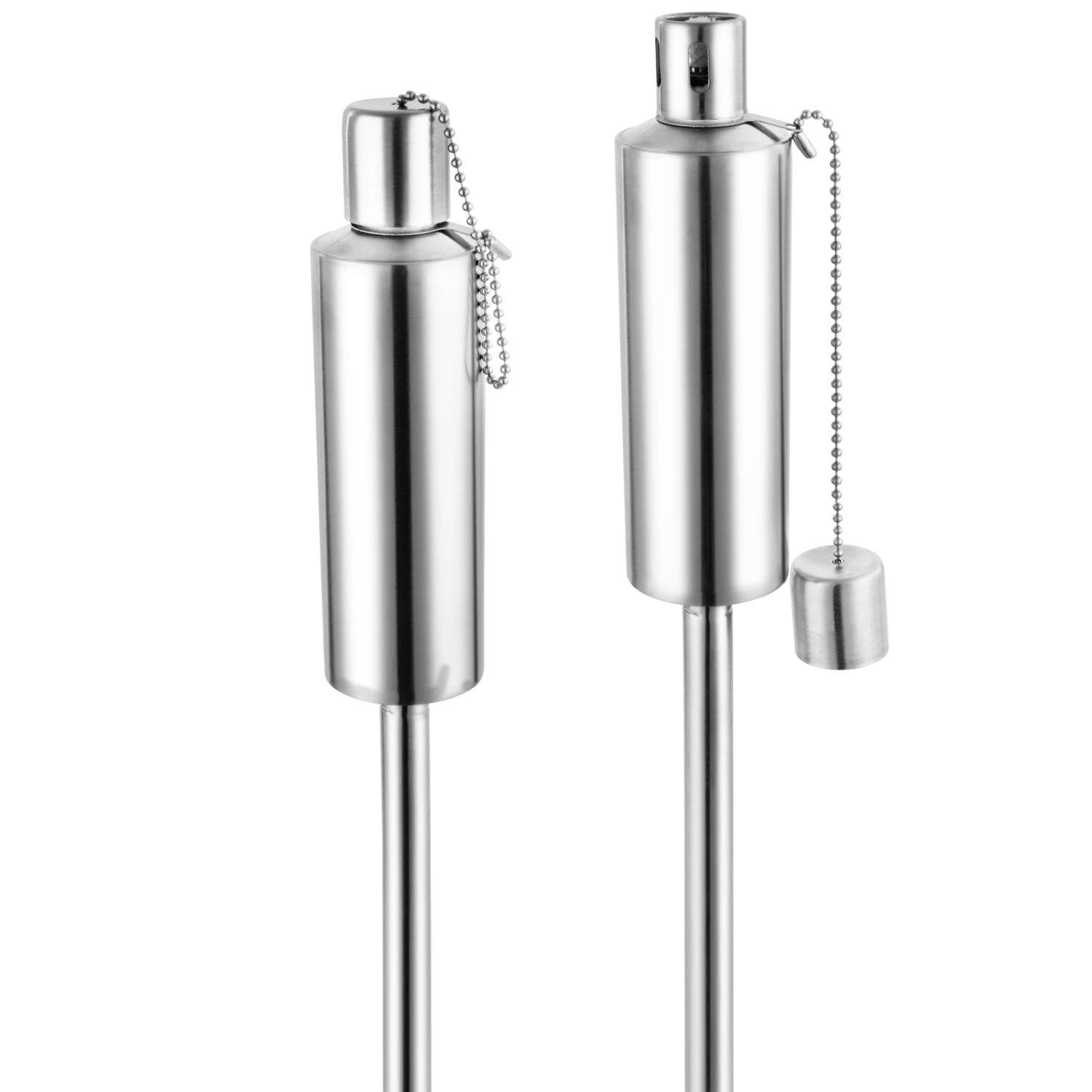 Öl-Fackel 6er-Set Edelstahl 115cm 6 Öl-Fackel 6er-Set Edelstahl 115cm – Bild 4