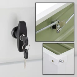 Abschließbare Auflagenbox Weiß Metall -Gartenmöbel Geschäft 6c6f54592dc2fa4c9833cab6253e61f3 de 108581d 9