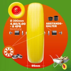 Schubkarrenrad Gelb PU-Schaum Inkl. Achse 23 Schubkarrenrad Gelb PU-Schaum Inkl. Achse -Gartenmöbel Geschäft 6cb915b33338e16e638d97c4ffaa1f62 06 101617 on dts web low de