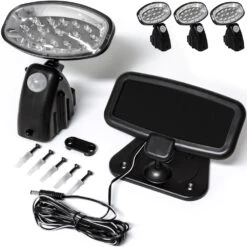 LED Solar-Wandlampe 3er-Set Bewegungsmelder