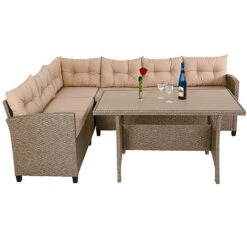 Polyrattan Ecklounge Creme/Beige Inkl. Kissen -Gartenmöbel Geschäft 6fee40da03618429292a4570b22ead44 de 993325d 2 1 1