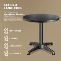 Stehtisch Schwarz Alu Ø60cm Höhenverstellbar -Gartenmöbel Geschäft 7109b577cc2225511b7fd5dae4fcdece 05 109702 on dts amz high de 1 1
