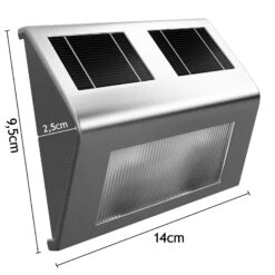 LED Solar-Wandleuchte 4er-Set Edelstahl 14 LED Solar-Wandleuchte 4er-Set Edelstahl -Gartenmöbel Geschäft 71b4d0a763383086a40749614fae58ec de 101594d 3 1