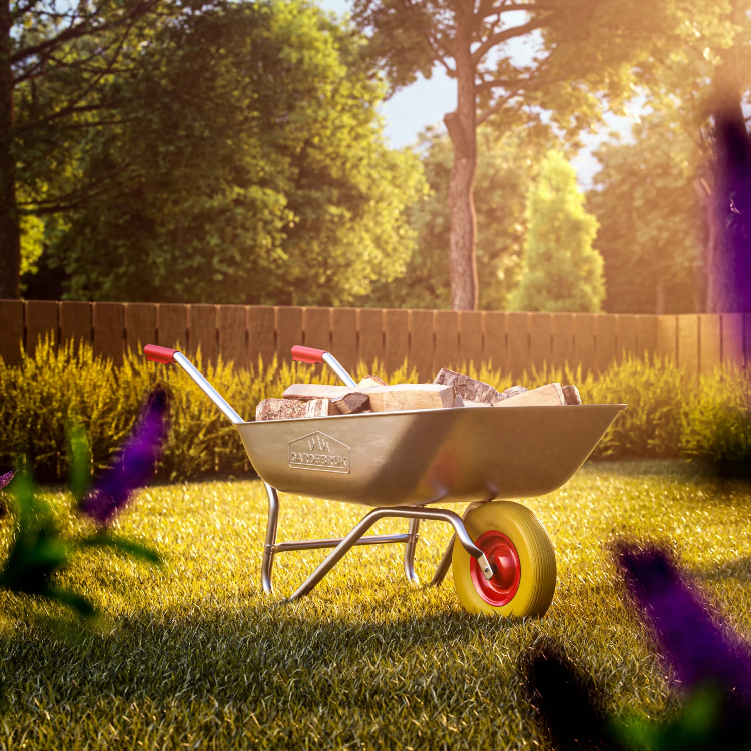 Schubkarrenrad Gelb PU-Schaum Inkl. Achse 12 Schubkarrenrad Gelb PU-Schaum Inkl. Achse – Bild 11