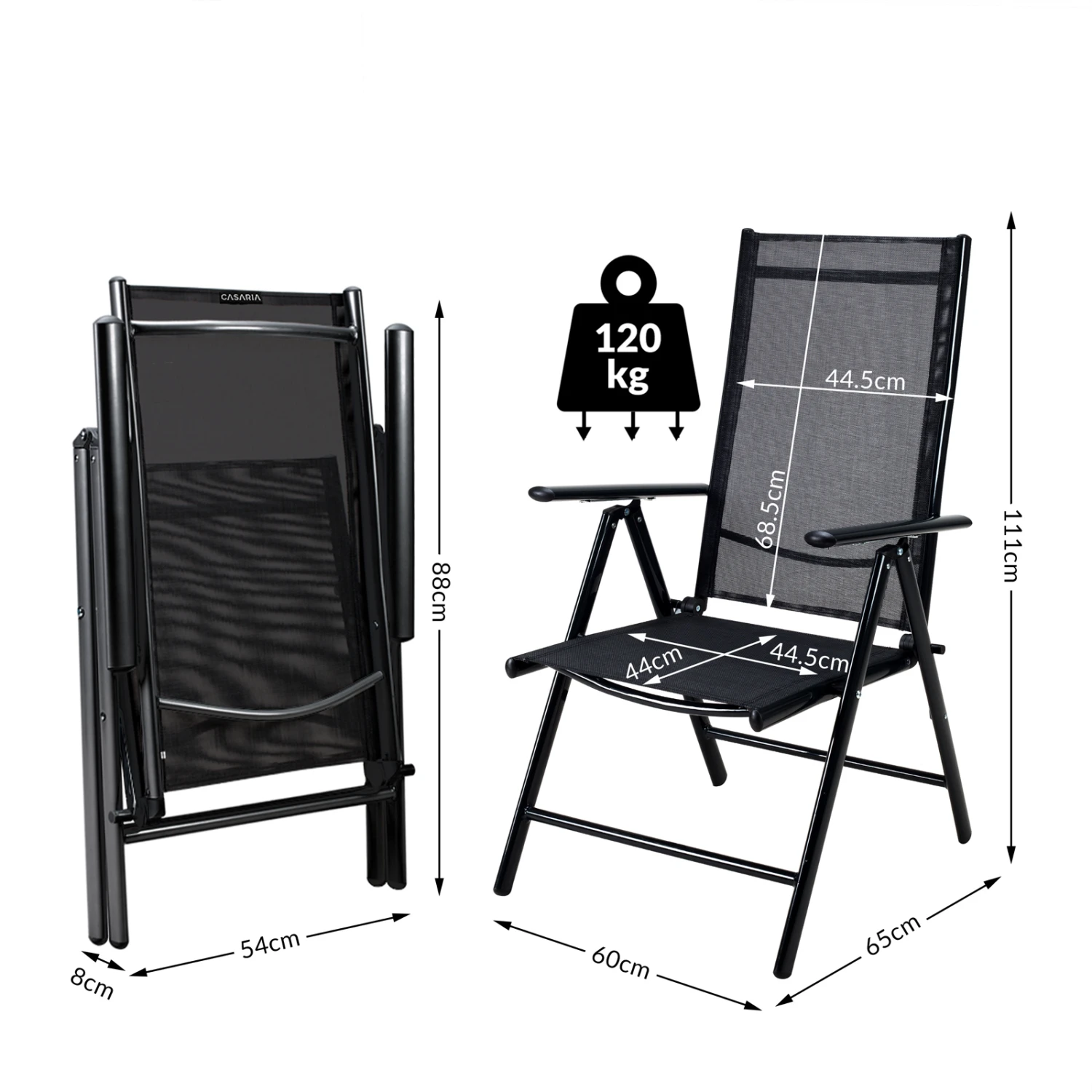 Gartenstuhl Bern 3er-Set Anthrazit 8 Gartenstuhl Bern 3er-Set Anthrazit – Bild 6