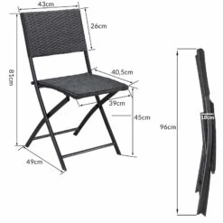 Polyrattan Klappstuhl Rom 2er-Set Schwarz -Gartenmöbel Geschäft 75ab6f2a0dd079a325f88c6c588b6b89 de 108668d 6 1