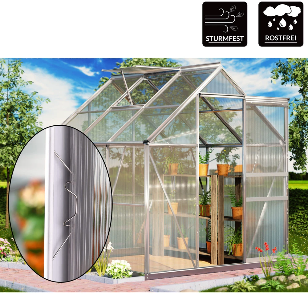 Gewächshausklammern 100er-Set Edelstahl 8 Gewächshausklammern 100er-Set Edelstahl – Bild 6