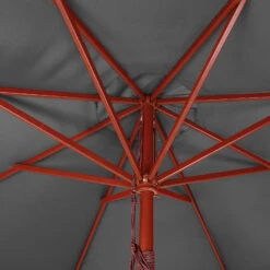 Sonnenschirm Anthrazit Holz Ø330cm UV-Schutz 50+ -Gartenmöbel Geschäft 778af5eee15e64d671476836d6a9f923 de 108782d 9 1 1