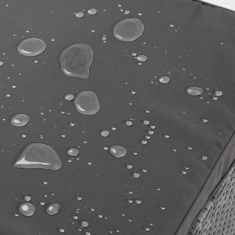 Polyrattan Zweisitzer-Sofa Grau Mit Ottomane 7 Polyrattan Zweisitzer-Sofa Grau Mit Ottomane – Bild 5