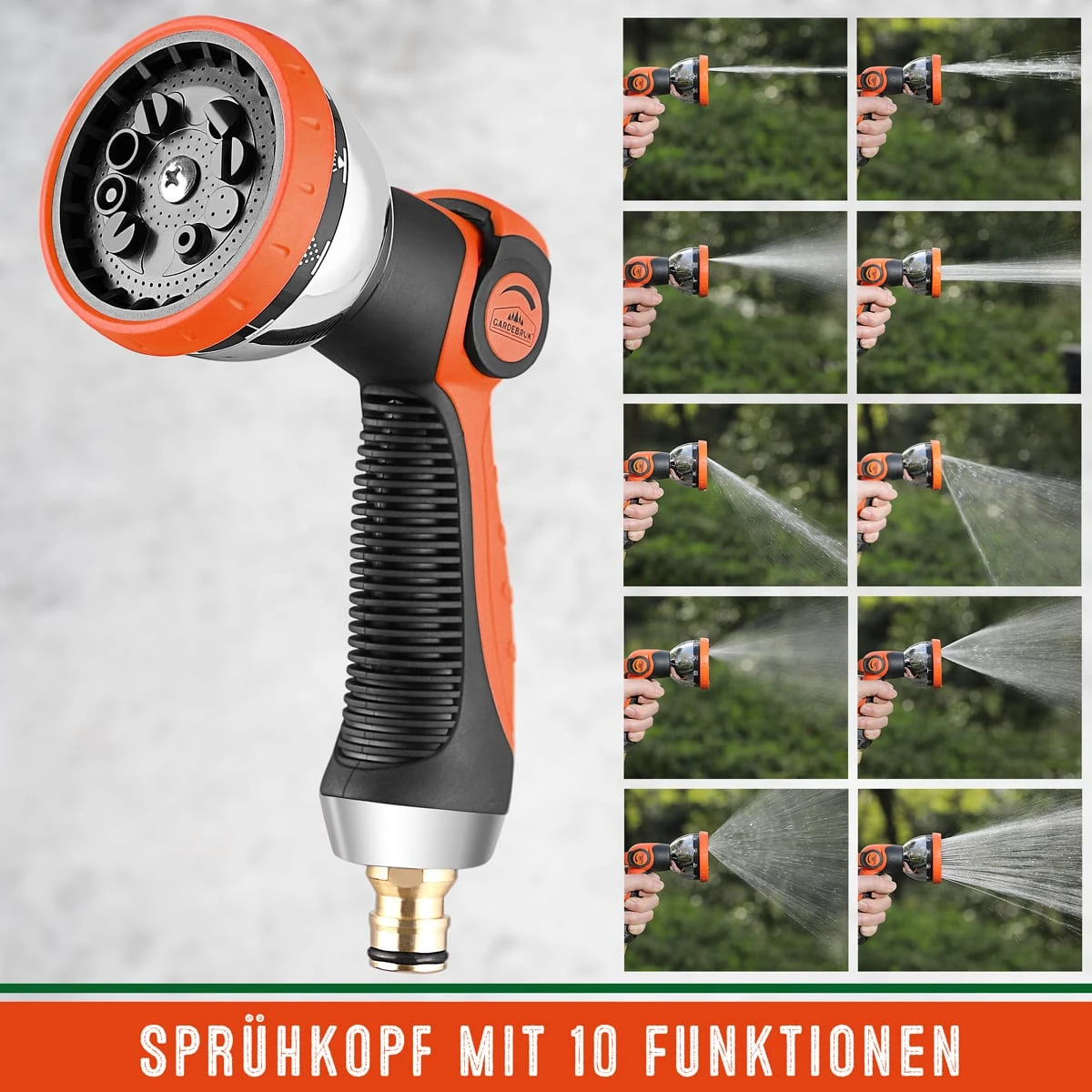 Gartenschlauch Grün 7,5m Flexibel 4 Gartenschlauch Grün 7,5m Flexibel – Bild 2