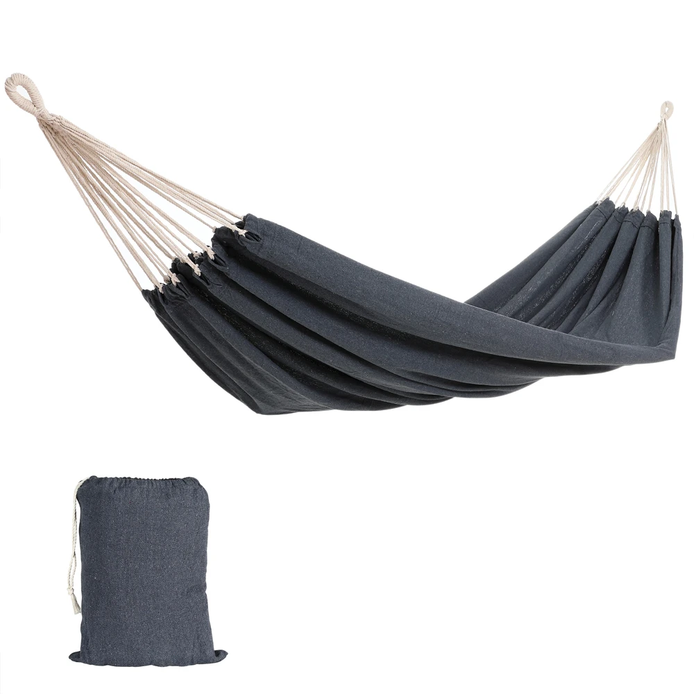 Hängematte Grau 320x150cm 4 Hängematte Grau 320x150cm – Bild 2