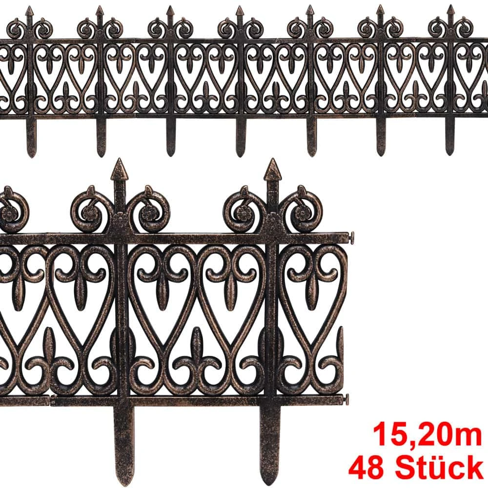 Beeteinfassung 8er-Set Messingoptik 15,20m 4 Beeteinfassung 8er-Set Messingoptik 15,20m – Bild 2