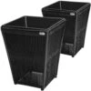 Blumenkasten Acapulco 2er-Set Schwarz 36x36x40cm 2 Blumenkasten Acapulco 2er-Set Schwarz 36x36x40cm -Gartenmöbel Geschäft 79d1a13a7ec201699199245bbcf6d275 a de 108061g 1