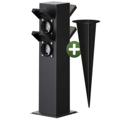 Gartensteckdose Schwarz 4er-Stecker 38x12,5x12,5cm -Gartenmöbel Geschäft 7b222f468b6be551e98e184b93d83cd8 01 109603 on fs m amz high 1