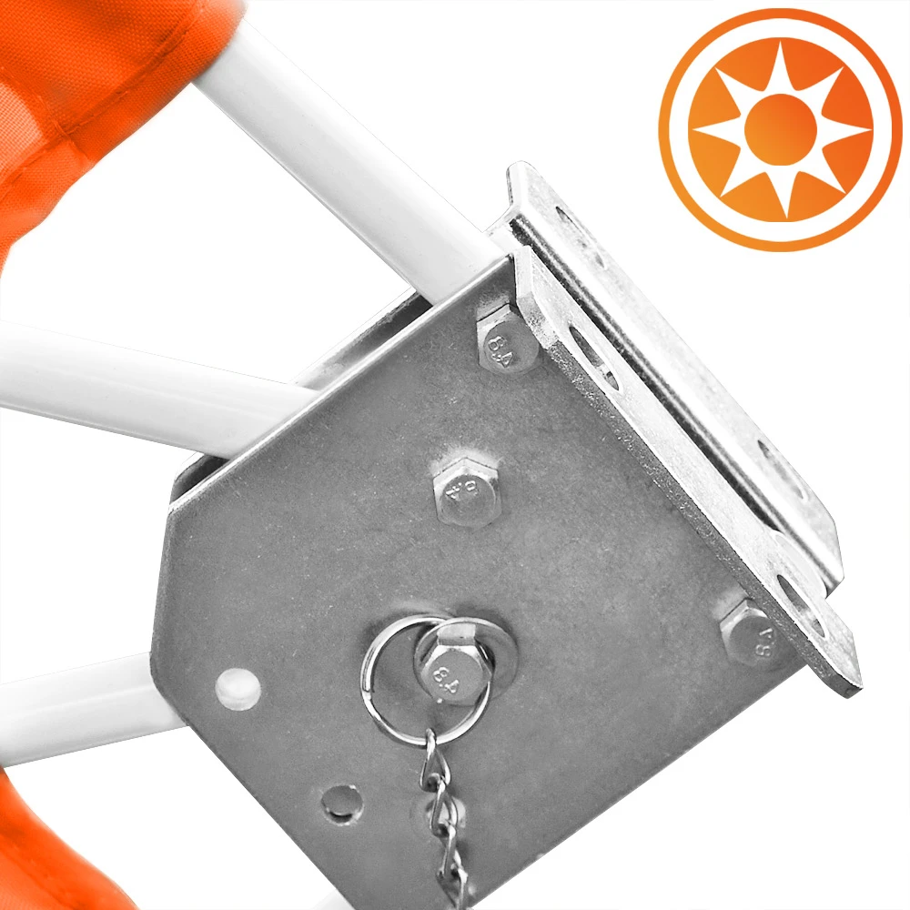 Balkonfächer Orange 140x140cm Klappbar 7 Balkonfächer Orange 140x140cm Klappbar – Bild 5