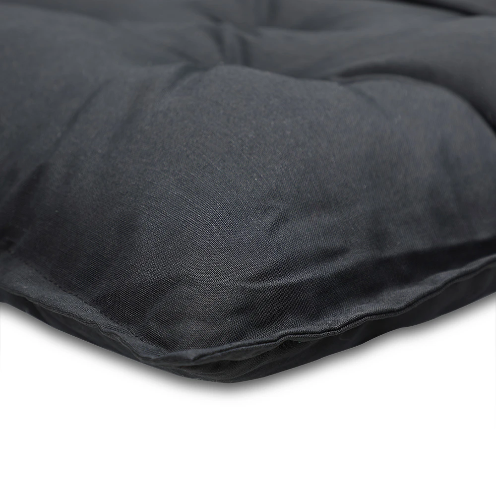 Sitzkissen 4er-Set Anthrazit 40x40x8cm 4 Sitzkissen 4er-Set Anthrazit 40x40x8cm – Bild 2