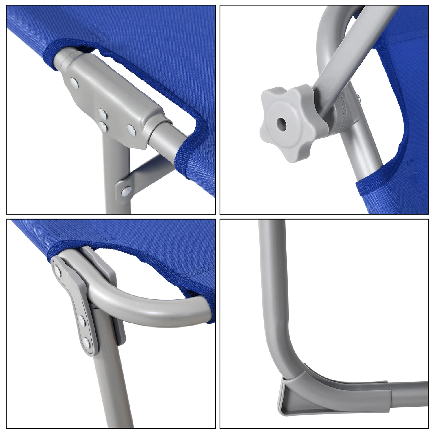 Sonnenliege Hawaii Blau Alu 195x60x30cm 10 Sonnenliege Hawaii Blau Alu 195x60x30cm – Bild 8